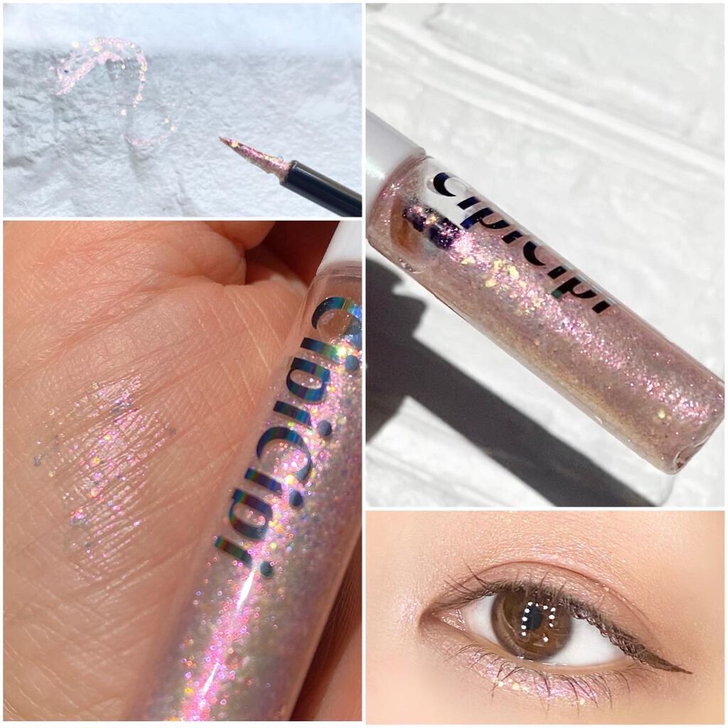 グリッター イルミネーションライナー R/CipiCipi/リキッドアイライナーを使ったクチコミ(4枚目)