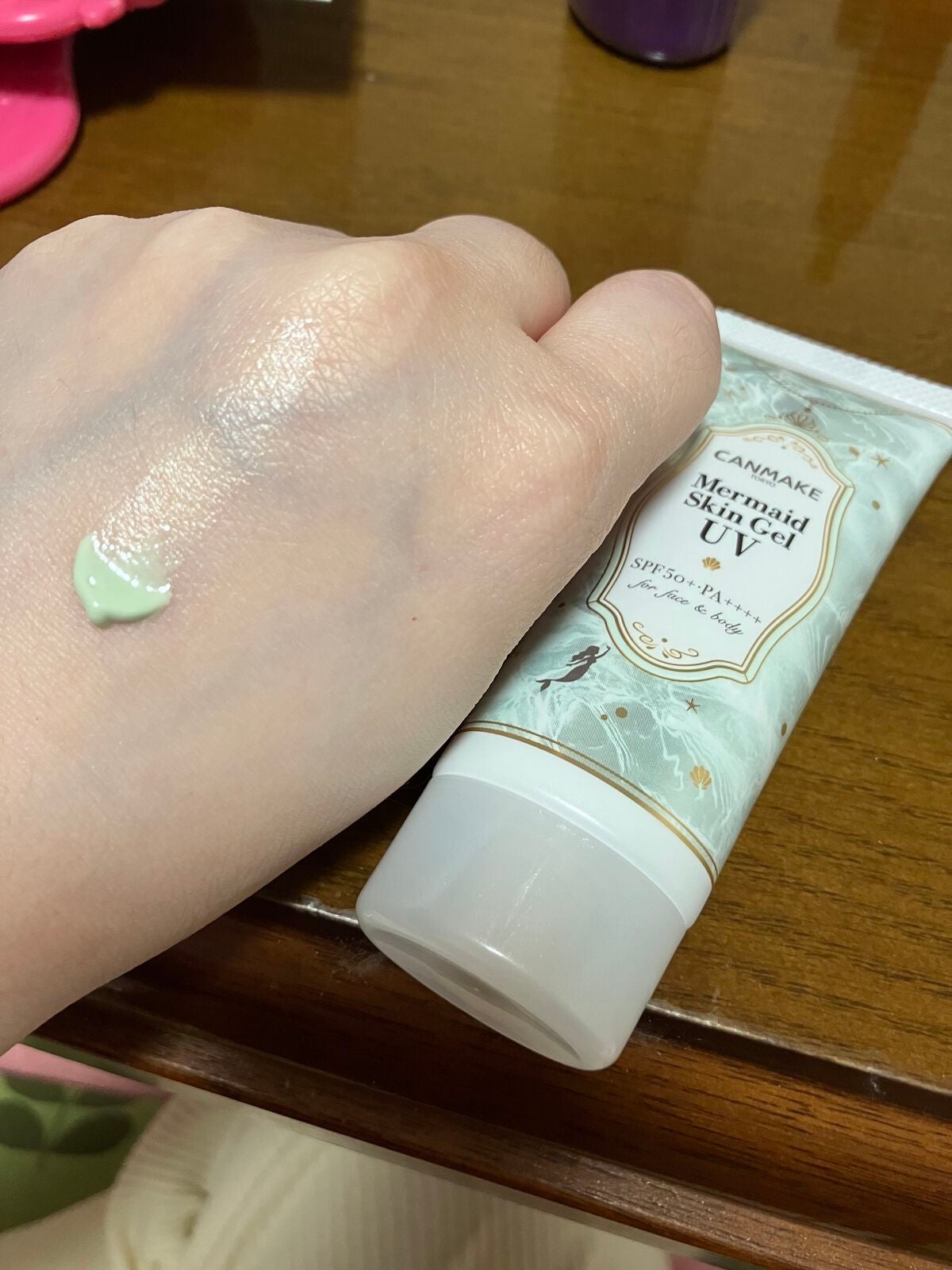 マーメイドスキンジェルUV/キャンメイク/日焼け止めジェルを使ったクチコミ(1枚目)