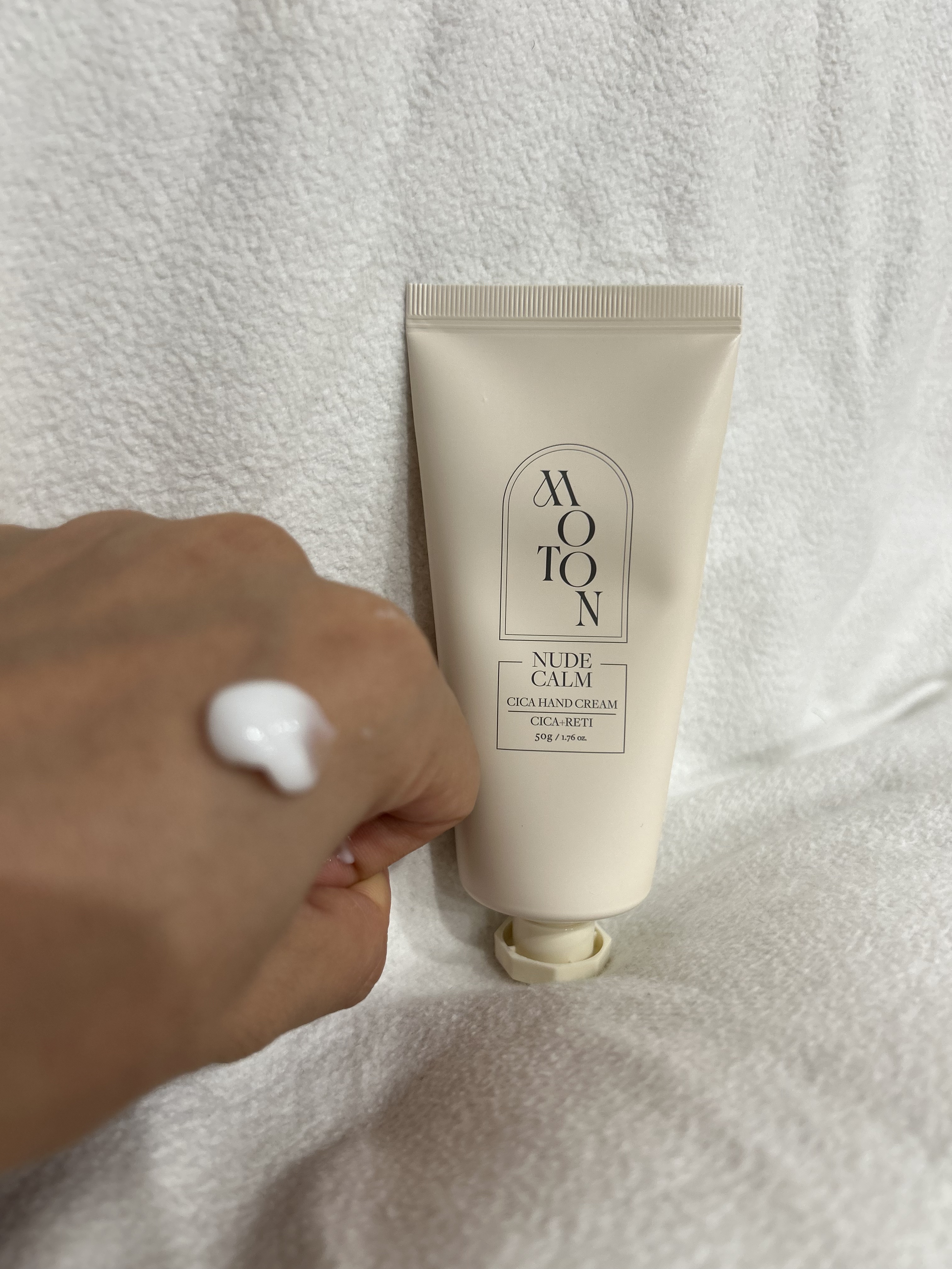 シルクハンドクリーム NUDE CALM/MOTON/ハンドクリームを使ったクチコミ（2枚目）