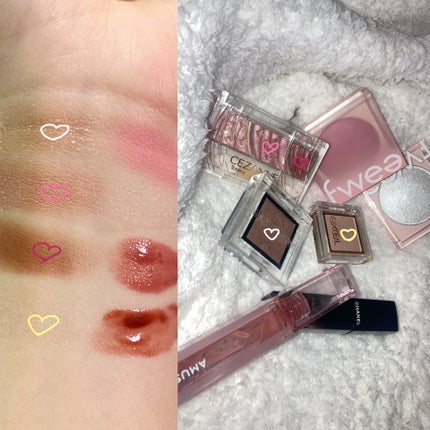 トーンアップアイシャドウ/CEZANNE/アイシャドウパレットを使ったクチコミ(2枚目)