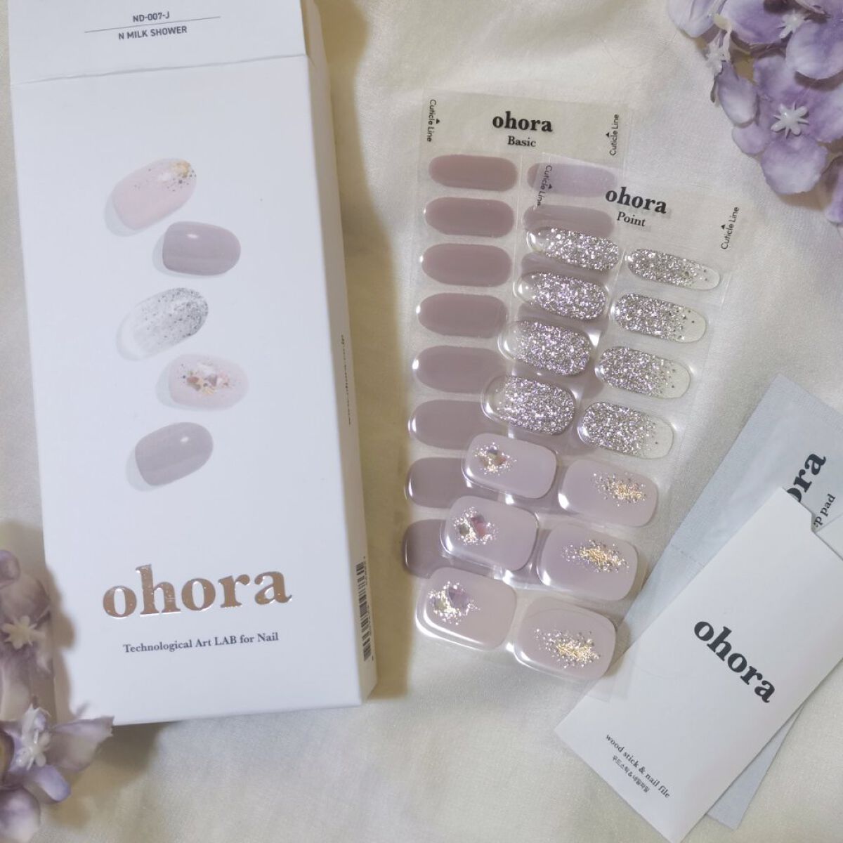 セミキュアジェルネイル（ハンド） ND-007-J N ミルクシャワー