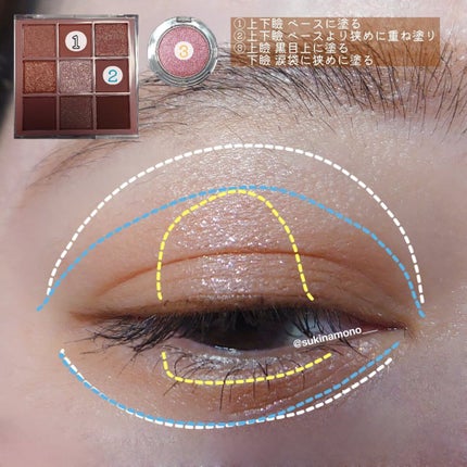 マルチグリッターカラー/ENBAN TOKYO/単色アイシャドウを使ったクチコミ(6枚目)