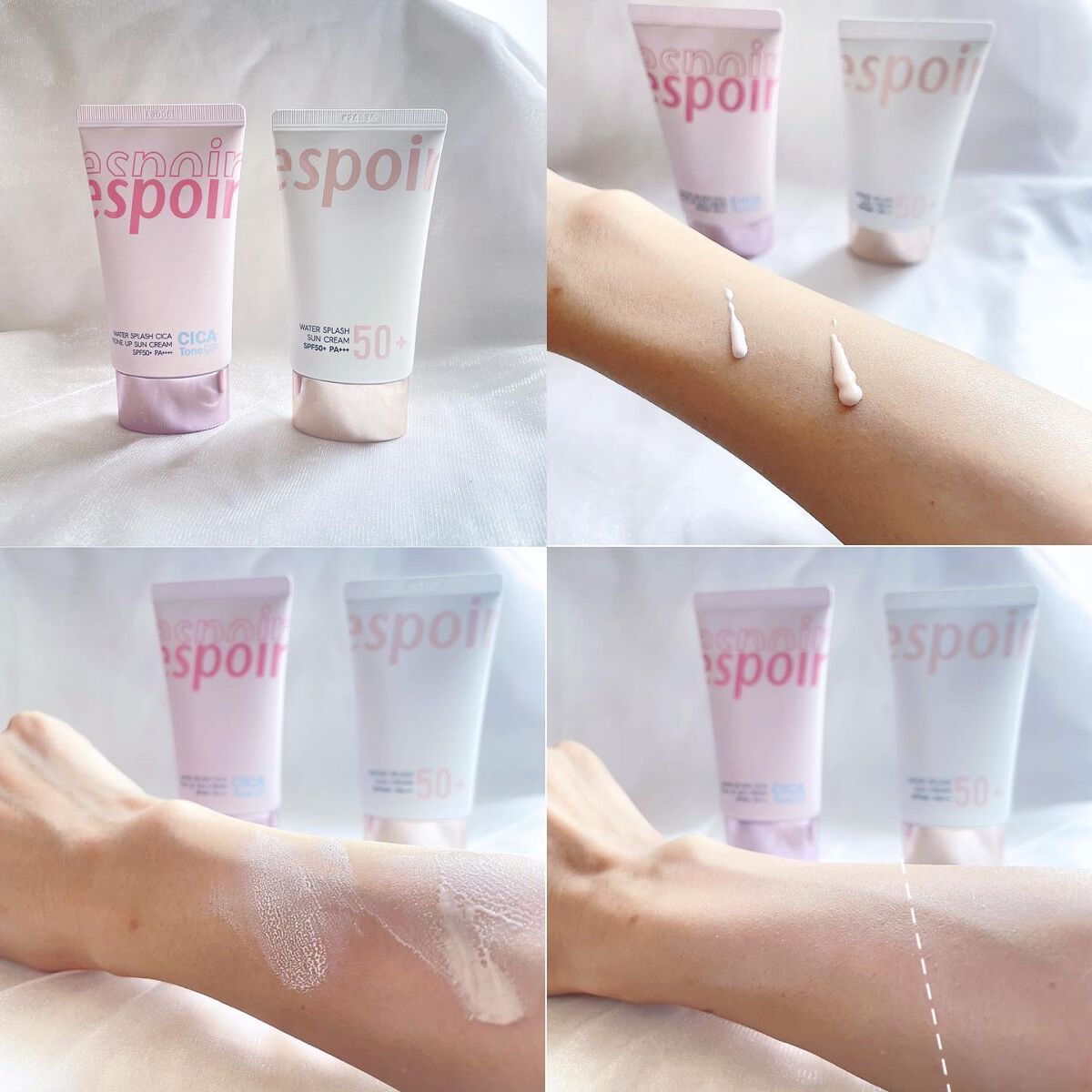 ウォータースプラッシュサンクリーム/espoir/日焼け止め・UVケアを使ったクチコミ(3枚目)