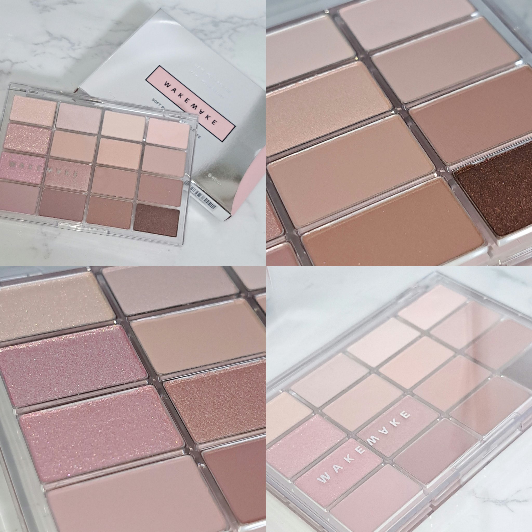 ソフトブラーリングアイパレット/wakemake/アイシャドウパレットを使ったクチコミ（2枚目）