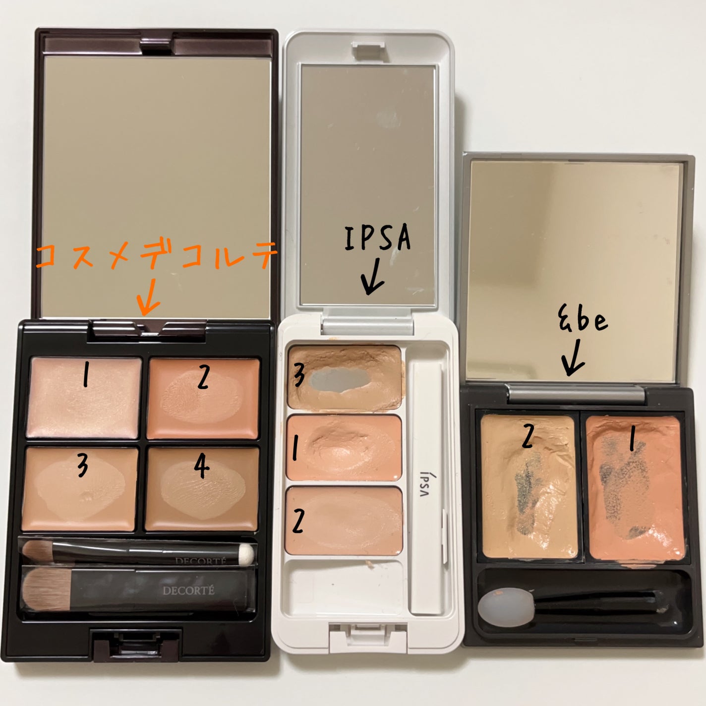 トーンパーフェクティング パレット/DECORTÉ/パレットコンシーラーを使ったクチコミ(5枚目)