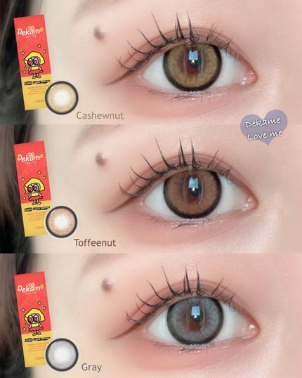 DEKAME LOVEME/蜜のレンズ/ワンデー(1DAY)カラコンを使ったクチコミ(1枚目)