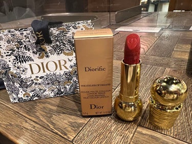 Dior ルージュ ディオリフィックのクチコミ「Dior ルージュ ディオリフィック


めっちゃ発色いいですよ😍


#Dior#ルージュ .....」（1枚目）