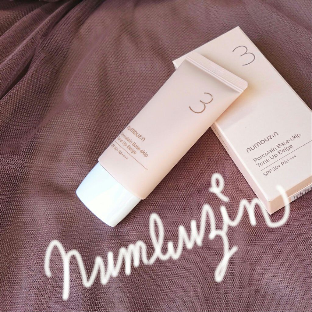 3番 ノーファンデ陶器肌トーンアップクリーム/numbuzin/化粧下地を使ったクチコミ(1枚目)