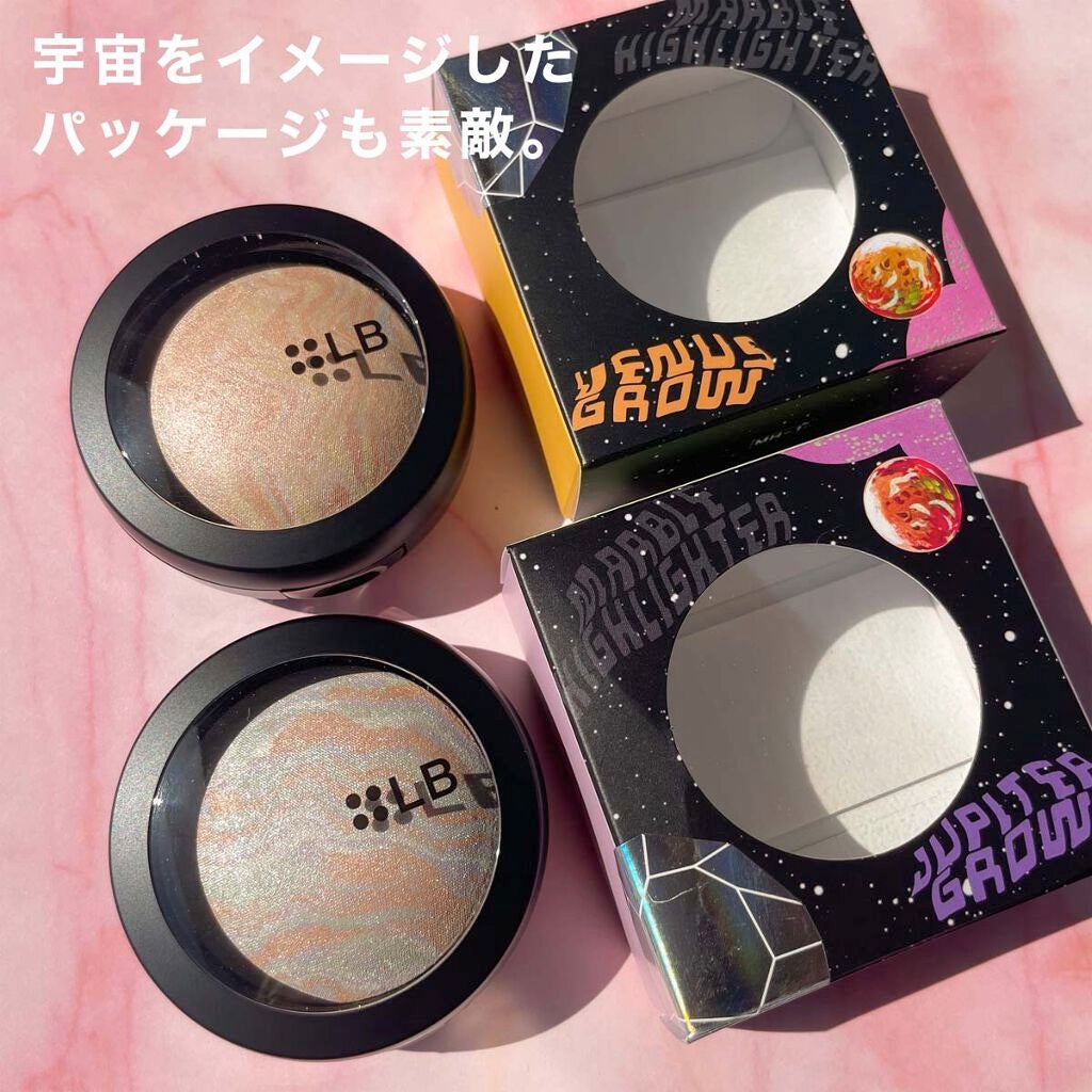 マーブルハイライター/LB/パウダーチークを使ったクチコミ(8枚目)