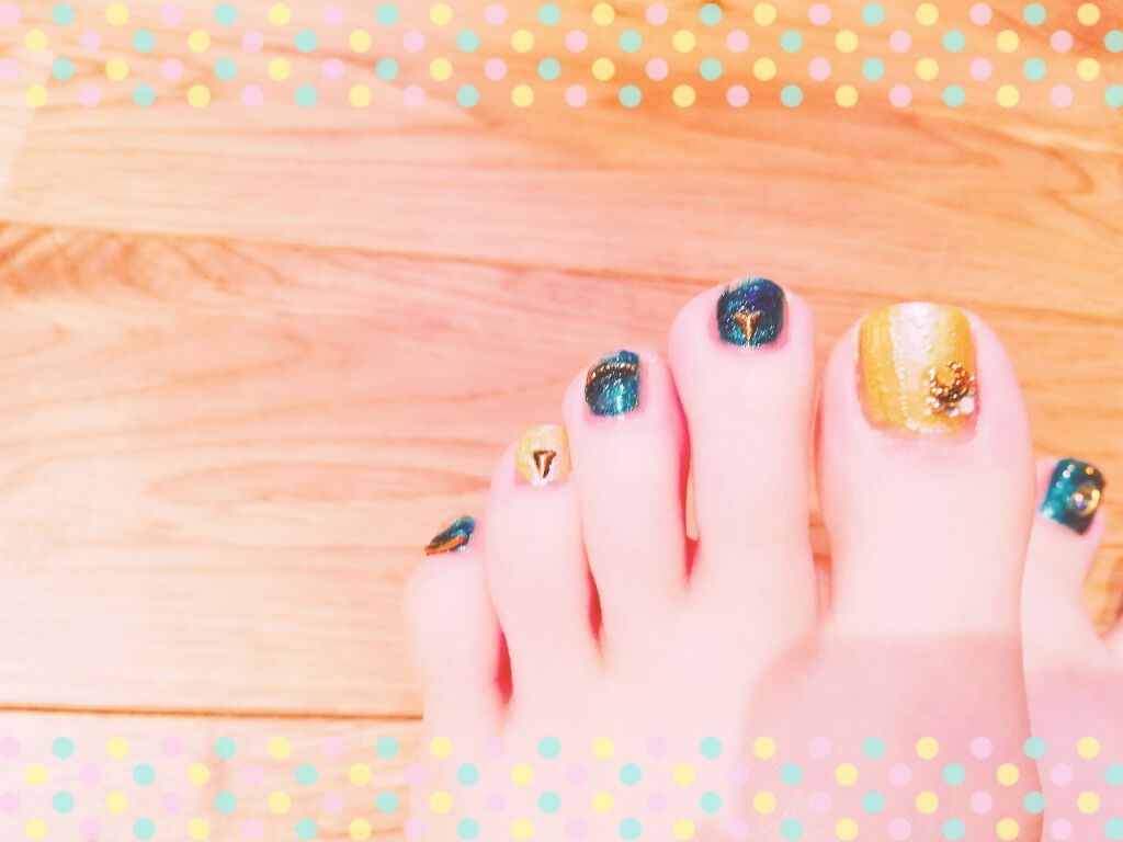 ネイルシール/DAISO/ネイルシールを使ったクチコミ（3枚目）