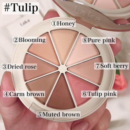 ミドルトーンアイシャドウコレクターパレット/Laka/アイシャドウパレットを使ったクチコミ(2枚目)