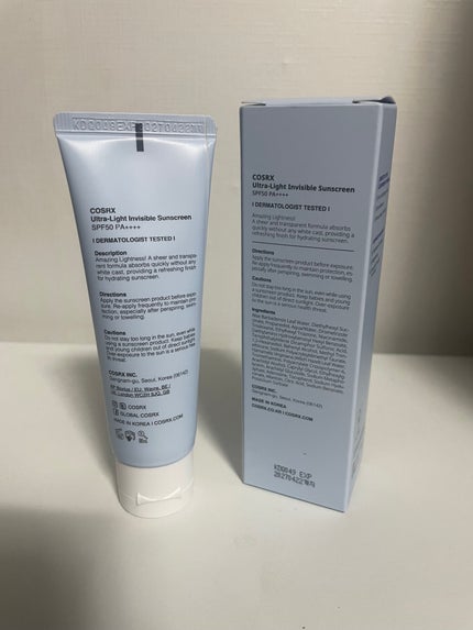 ウルトラライト透明UVクリーム/COSRX/日焼け止めクリームを使ったクチコミ(3枚目)
