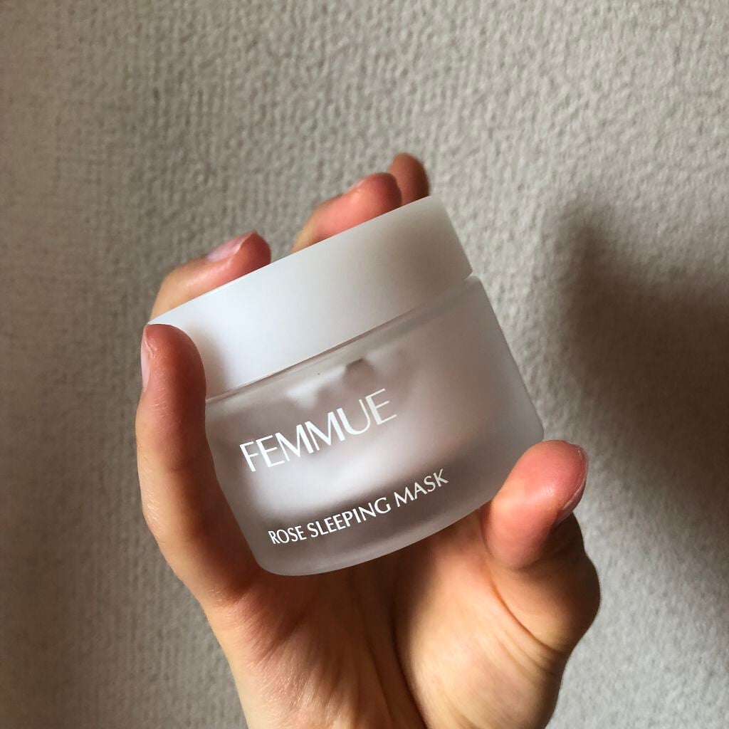 ローズウォーター スリーピングマスク/FEMMUE/フェイスクリームを使ったクチコミ(1枚目)