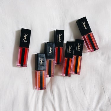 ルージュ ピュールクチュール ヴェルニ ウォーターステイン 604 (WEB限定） ピーチ プランジ/YVES SAINT LAURENT BEAUTE/口紅を使ったクチコミ（2枚目）