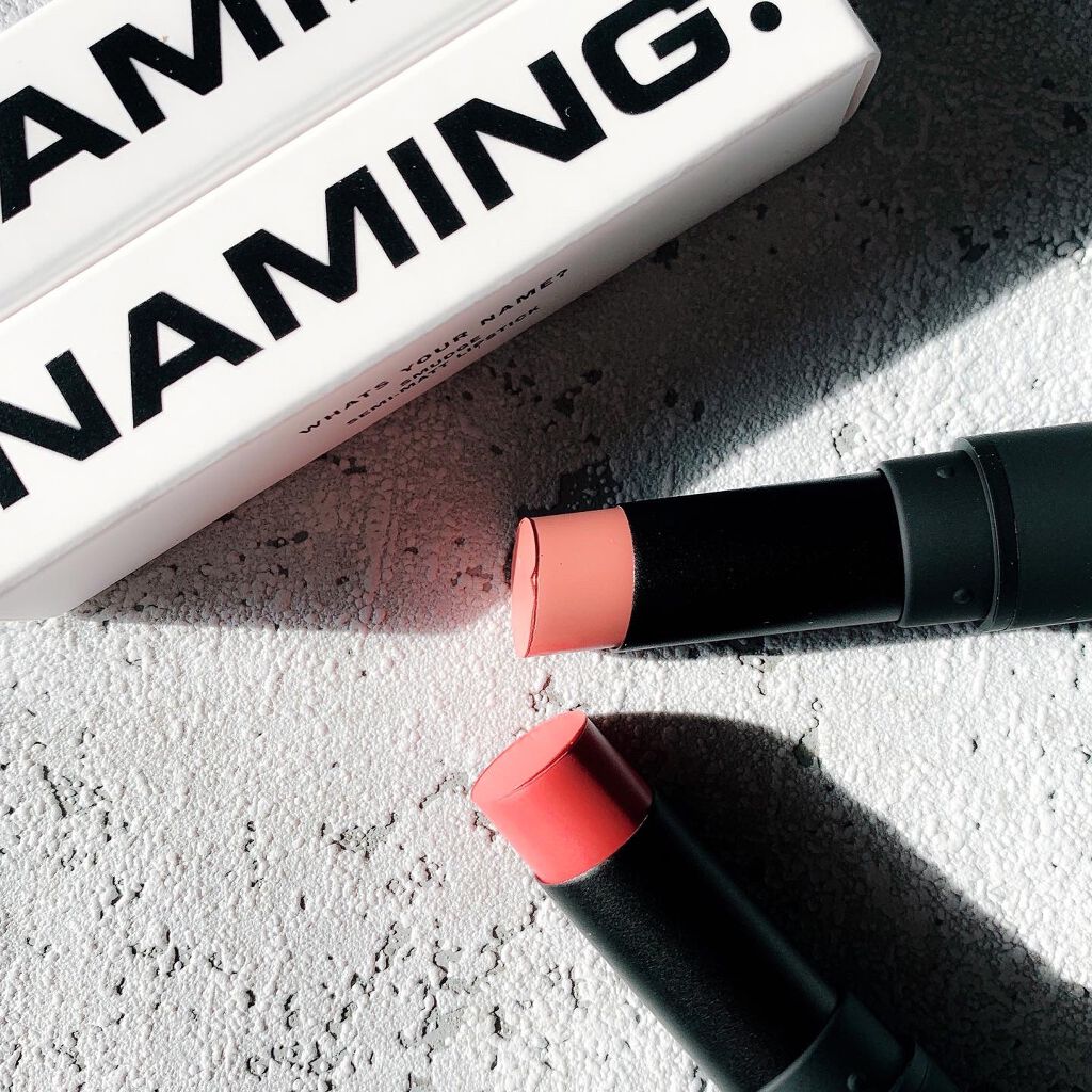 スマッジセミマットリップスティック/NAMING./口紅を使ったクチコミ（3枚目）