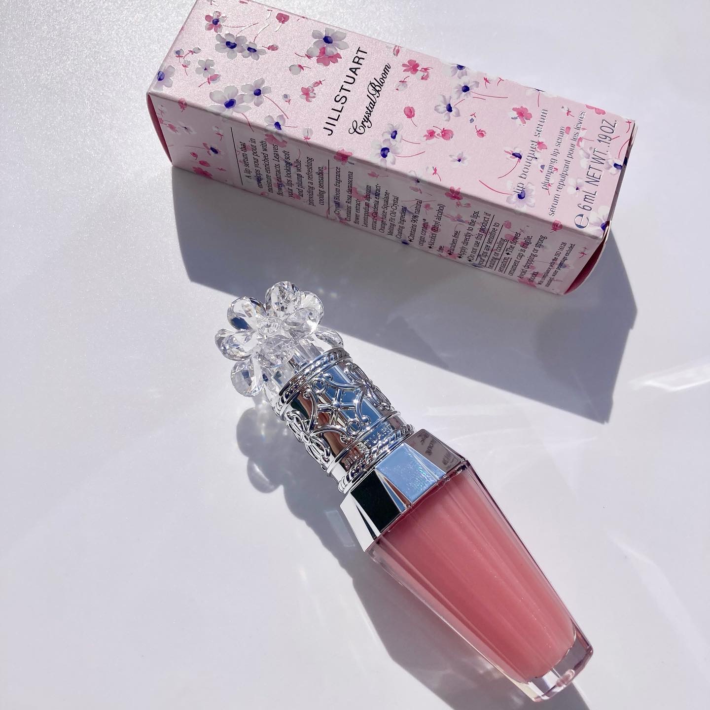 ジルスチュアート　クリスタルブルーム　リップブーケ セラム 02 sweet pea pink/JILL STUART/リッププランパーを使ったクチコミ（2枚目）