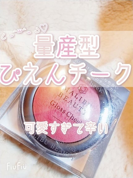 グロスチーク/マリブビューティー/パウダーチークを使ったクチコミ(1枚目)