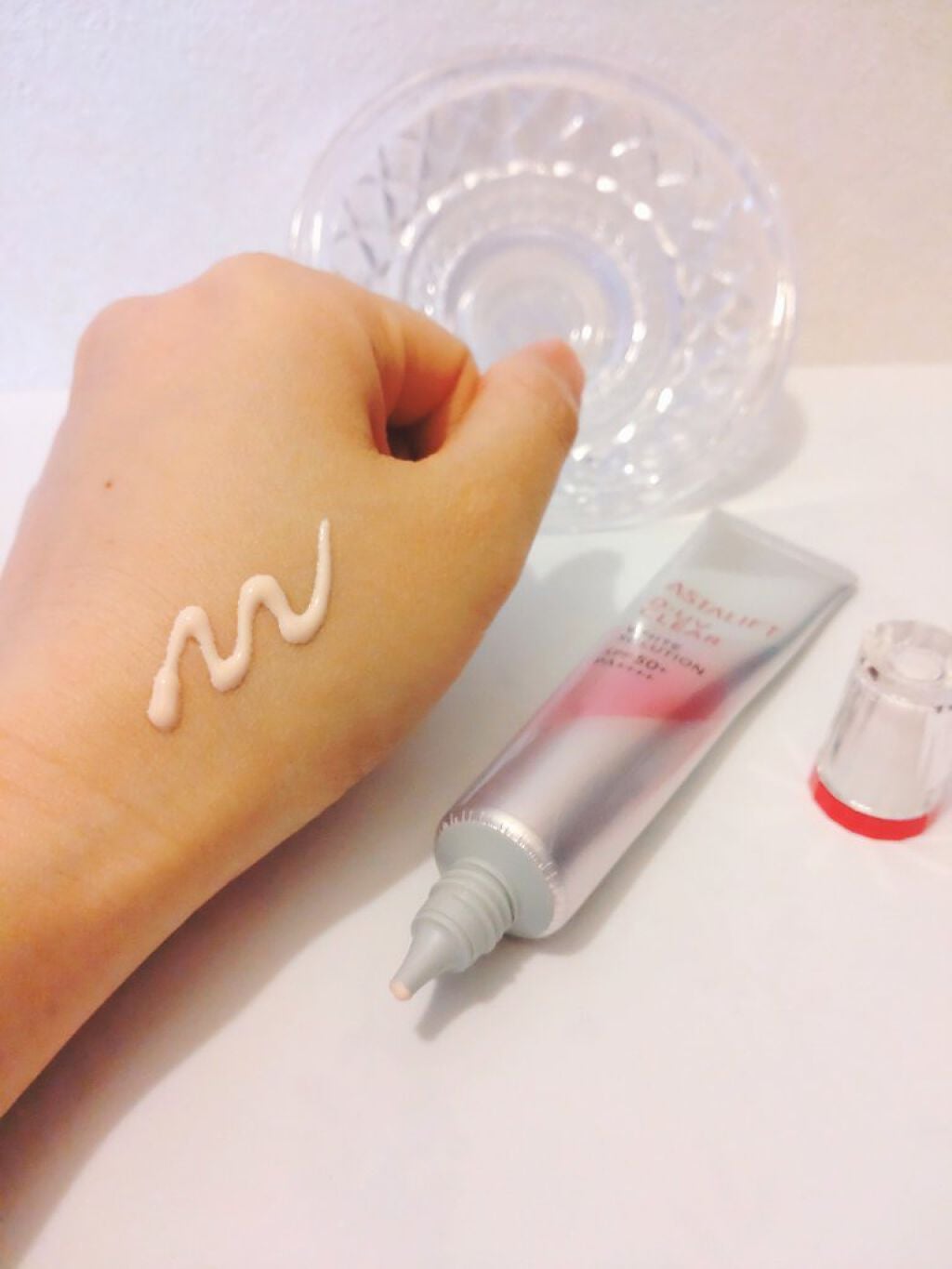 D-UVクリア ホワイトソリューション/アスタリフト/日焼け止めクリームを使ったクチコミ(3枚目)