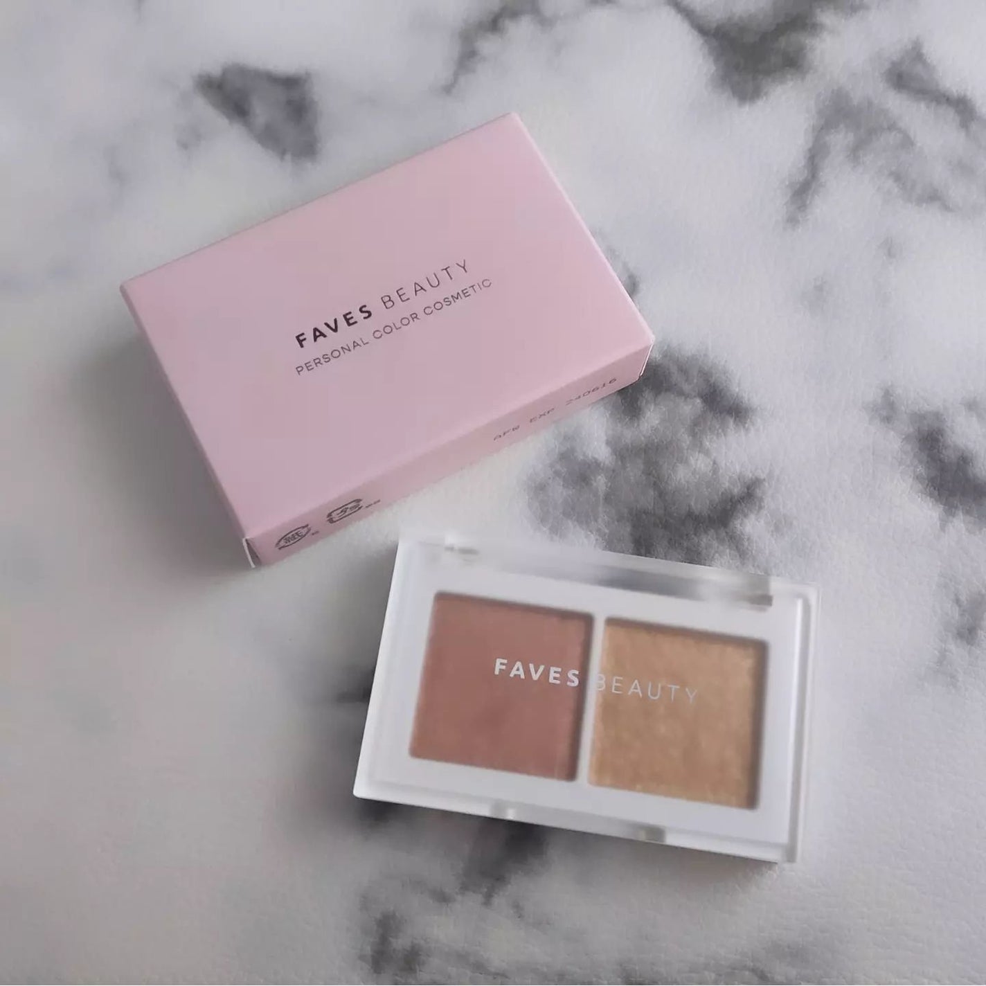 マイカラー デュオシャドウ/FAVES BEAUTY/アイシャドウパレットを使ったクチコミ(1枚目)