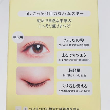 ドーリーウインク サロンアイラッシュ 16 こっそり目力なハムスター/ドーリーウインク/つけまつげの画像