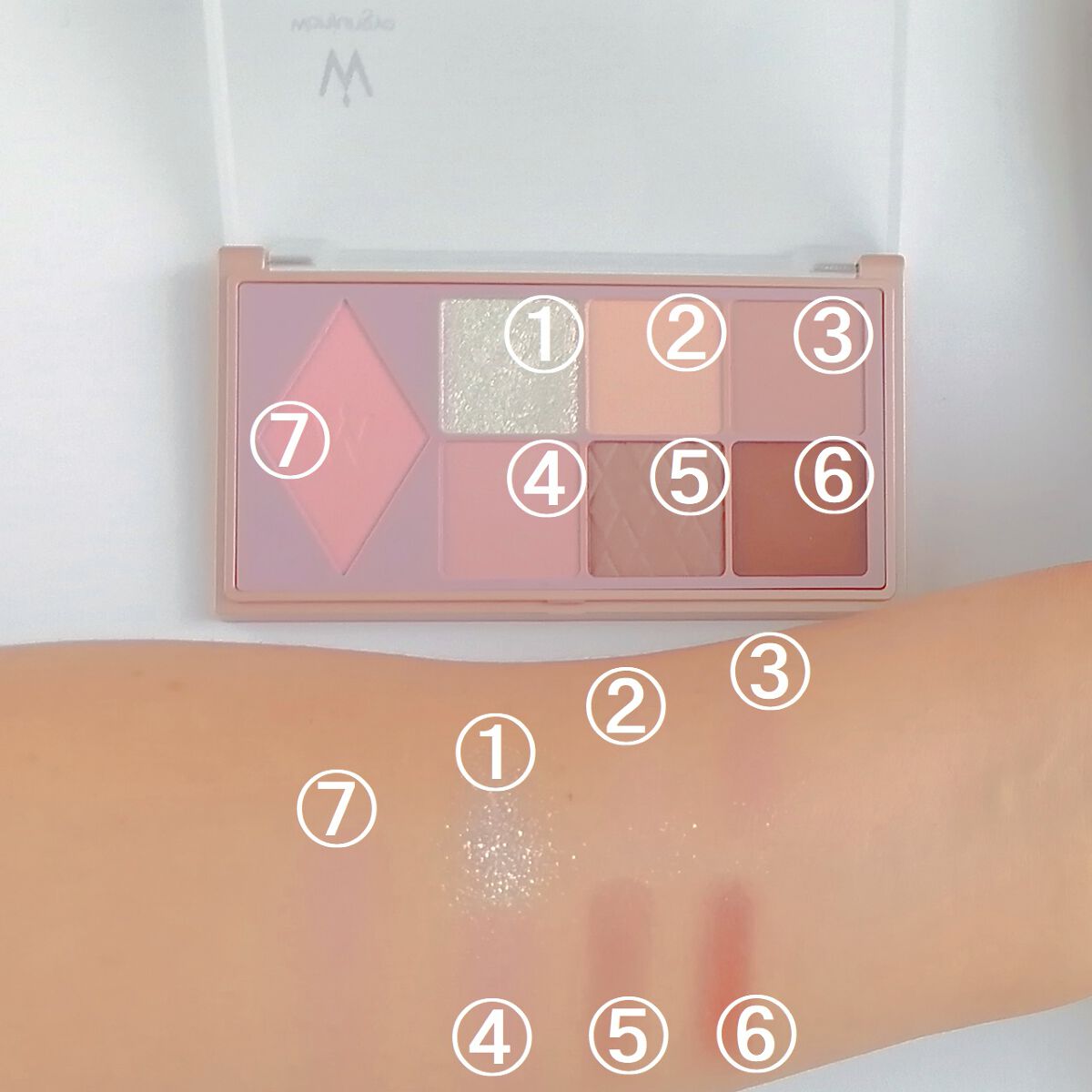 ウォンジョンヨ W デイリームードアップパレット /Wonjungyo/アイシャドウパレットを使ったクチコミ(1枚目)