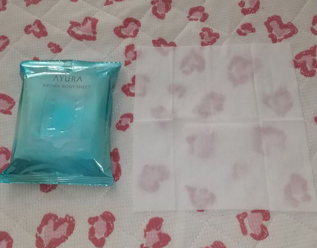 アロマボディシート/AYURA/ボディシートを使ったクチコミ（1枚目）