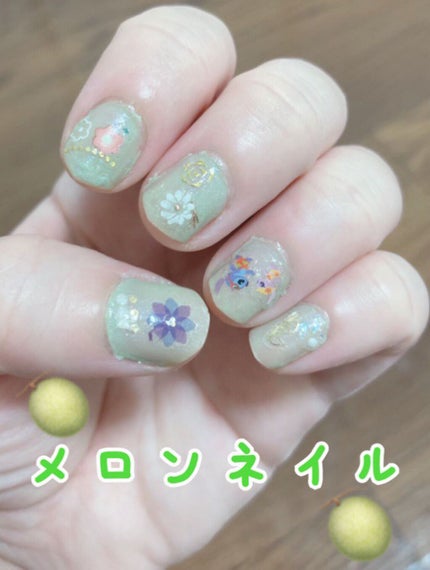 しずくネイルシール/キャンドゥ/ネイルシールを使ったクチコミ(1枚目)
