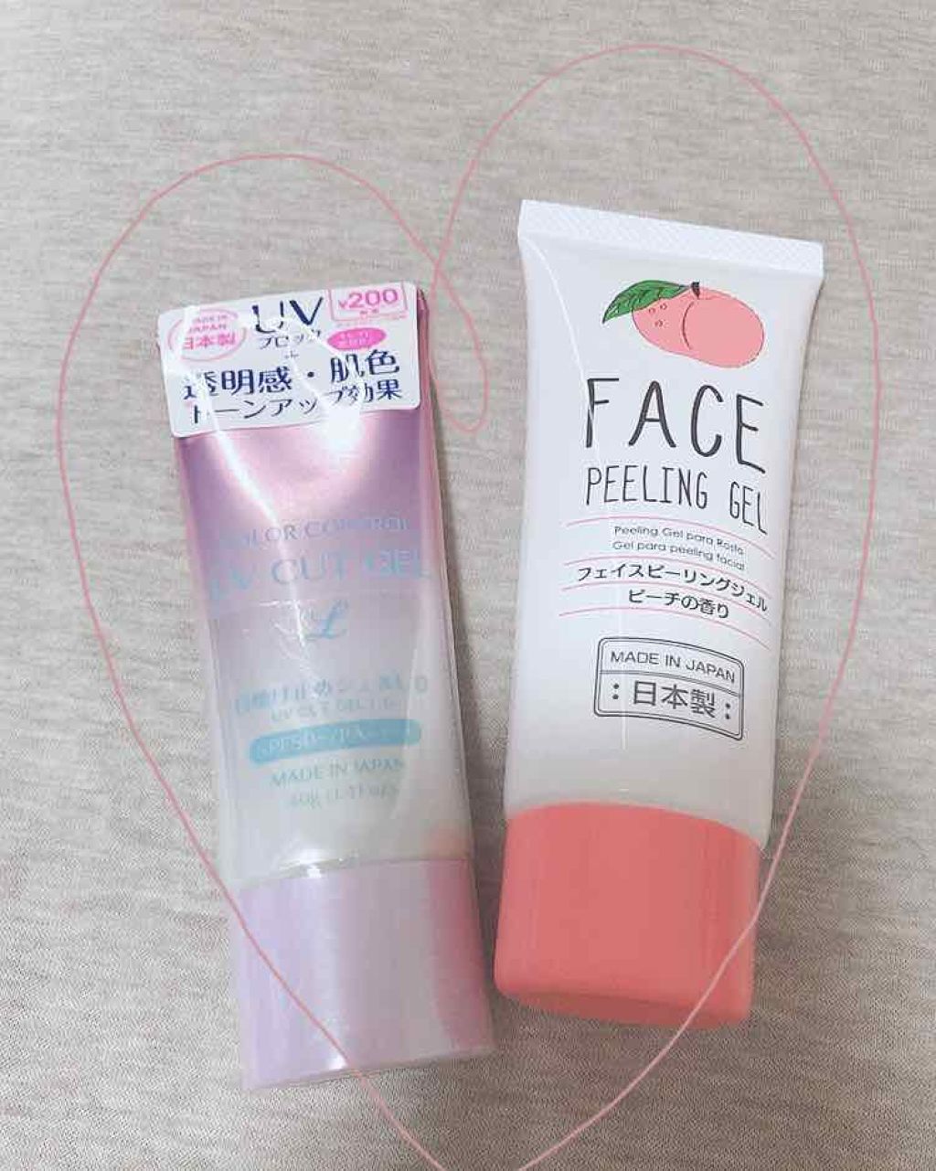 フェイスピーリングジェル ピーチの香り/DAISO/ピーリングを使ったクチコミ(1枚目)