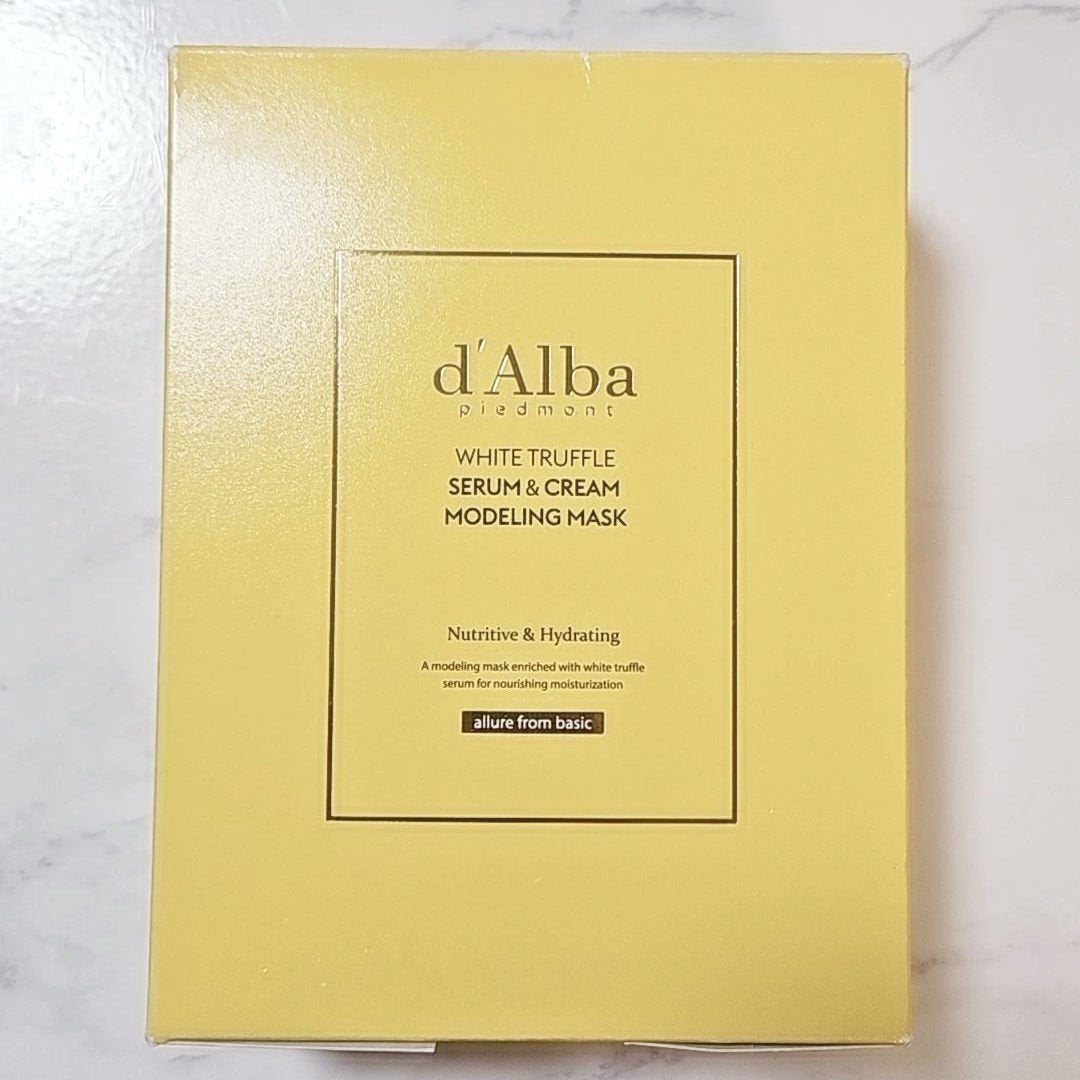 WHITE TRUFFLE SERUM & CREAM MODELING MASK/ダルバ/その他スキンケアを使ったクチコミ(5枚目)