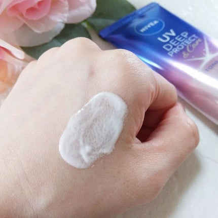 ニベアUV ディープ プロテクト&ケア トーンアップ エッセンス/ニベア/日焼け止めローションを使ったクチコミ(4枚目)