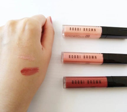 クラッシュドオイル インフューズド グロス S02 ベリーニ/BOBBI BROWN/リップグロスを使ったクチコミ(2枚目)