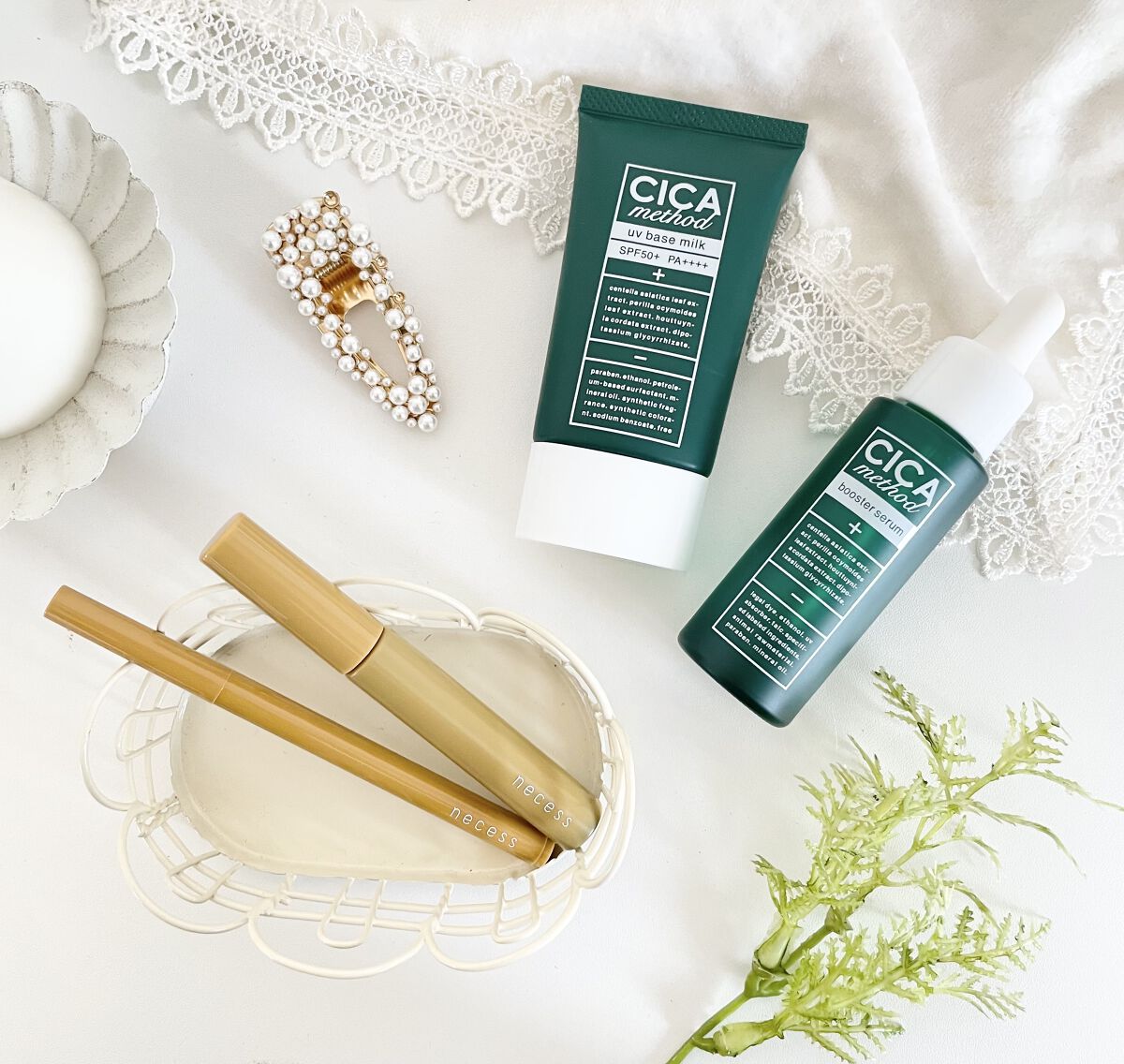 necess まゆ書き足し美容液ティント /コジット/眉ティントを使ったクチコミ（1枚目）