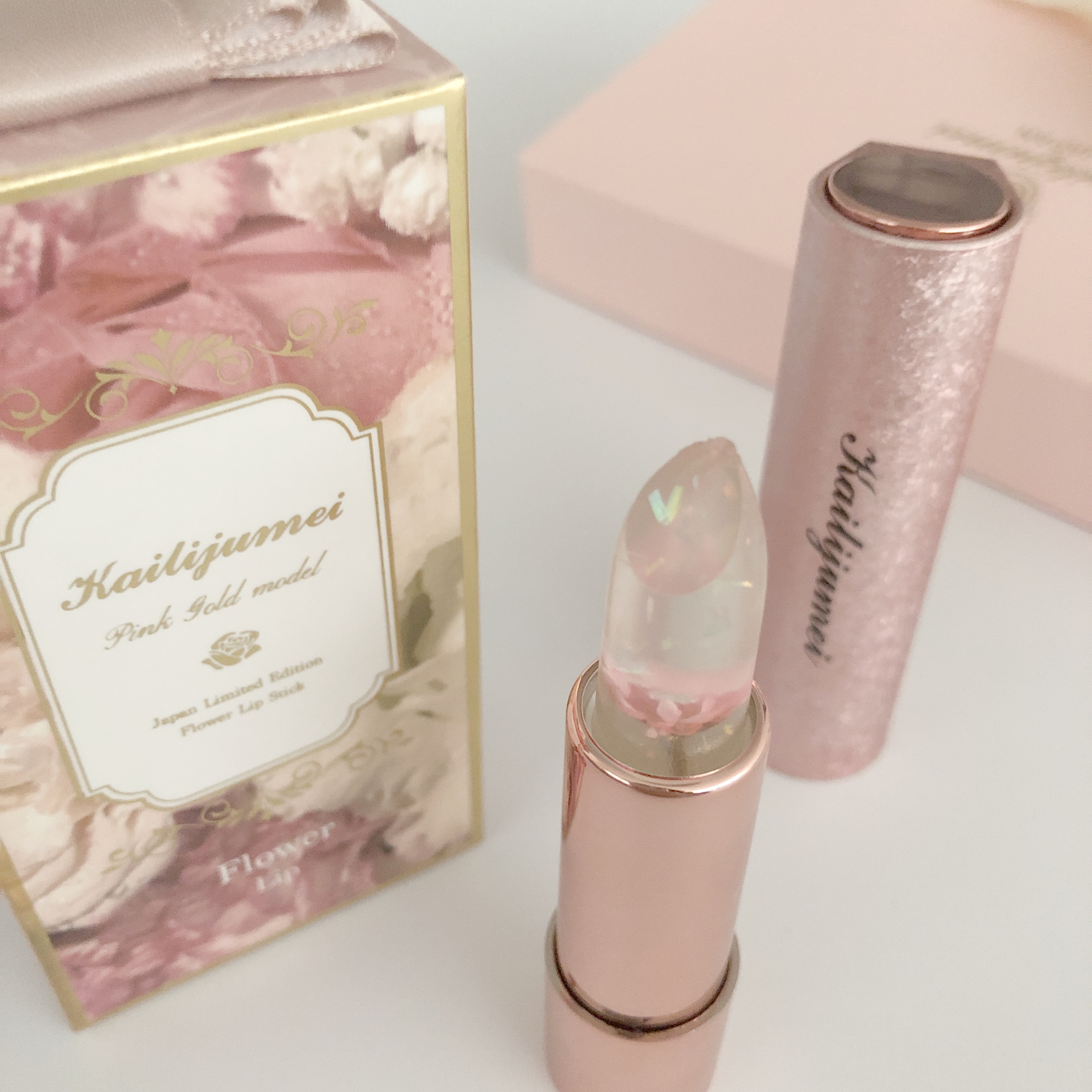 フラワーリップ 日本限定ピンクゴールドモデル/Kailijumei/口紅を使ったクチコミ（3枚目）