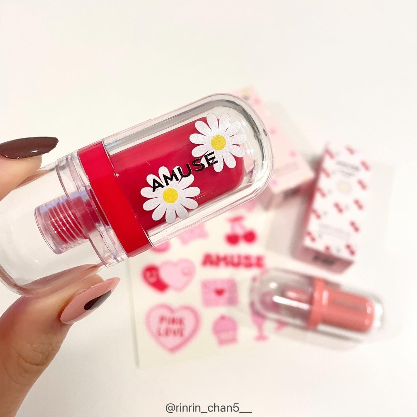 ジェルフィットティント/AMUSE/リップティントを使ったクチコミ(7枚目)