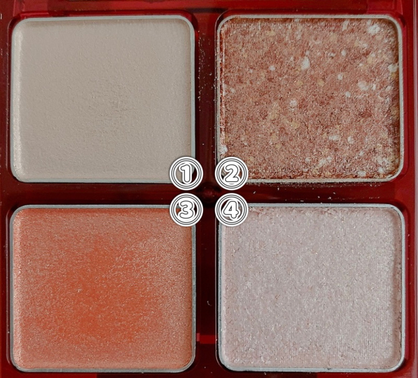 ビーチバカンスグリッターパレット EX-1ピンキーサンライズ：日の出時間にピンク色に染まる海/KATE/アイシャドウパレットを使ったクチコミ（2枚目）