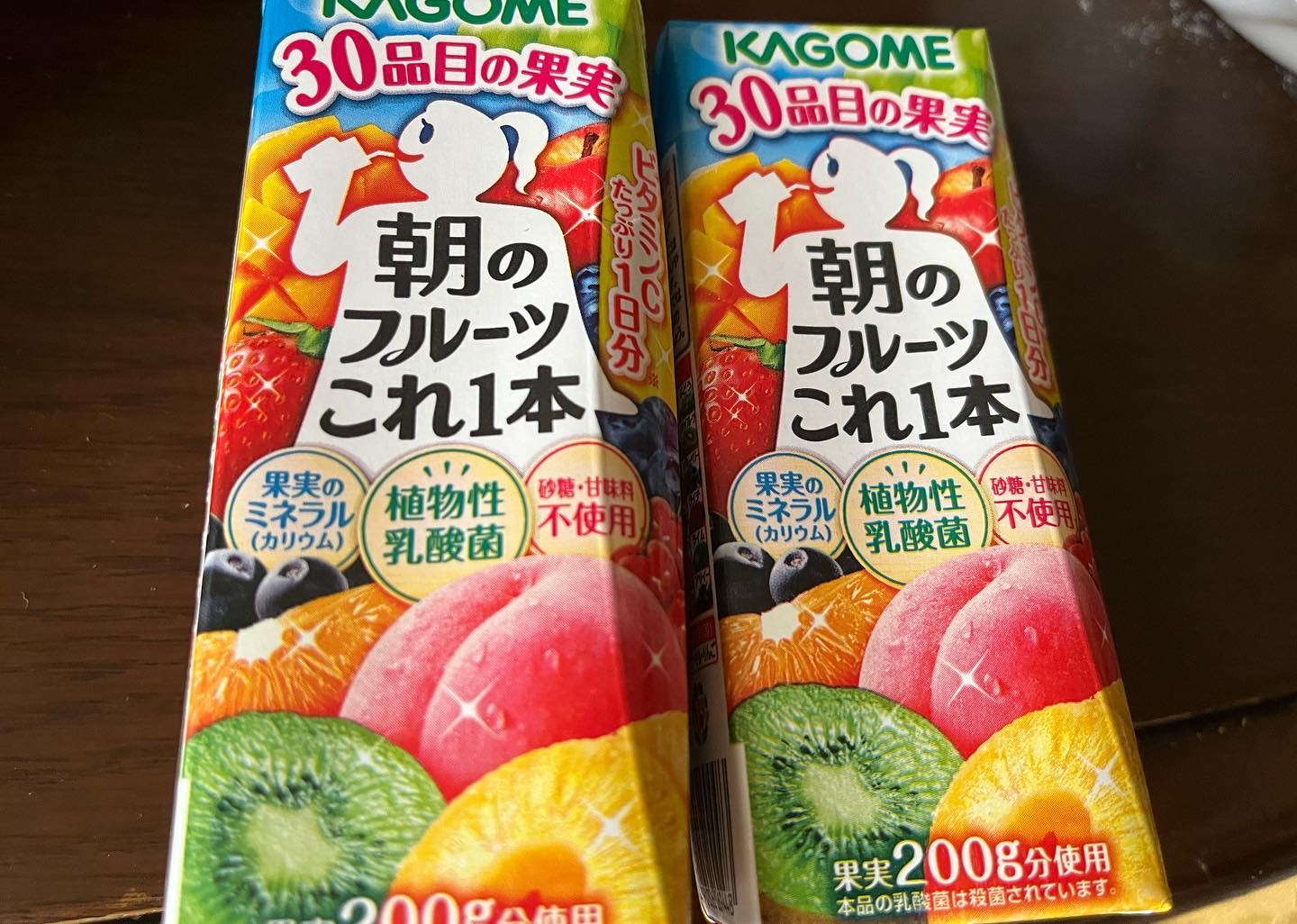 朝のフルーツこれ一本/カゴメ/野菜ジュースを使ったクチコミ（2枚目）
