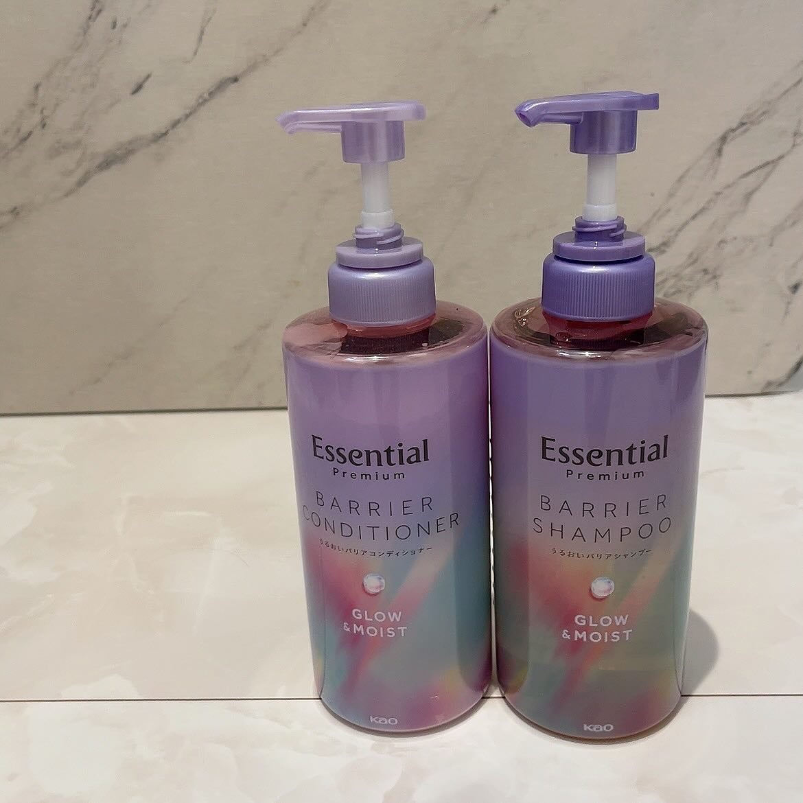 エッセンシャル プレミアム うるおいバリアシャンプー/コンディショナー グロウ&モイスト/エッセンシャル/市販シャンプーを使ったクチコミ(4枚目)