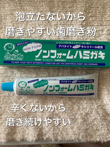 BINOTOMO ノンフォームハミガキ/不動化学/歯磨き粉を使ったクチコミ（1枚目）