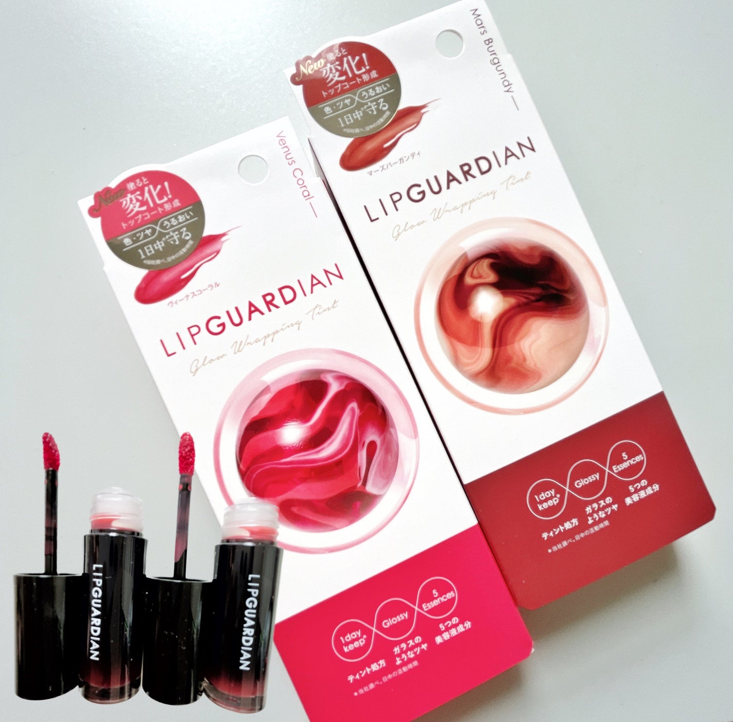 グロウラッピングティント/LIPGUARDIAN/リップティントを使ったクチコミ(4枚目)