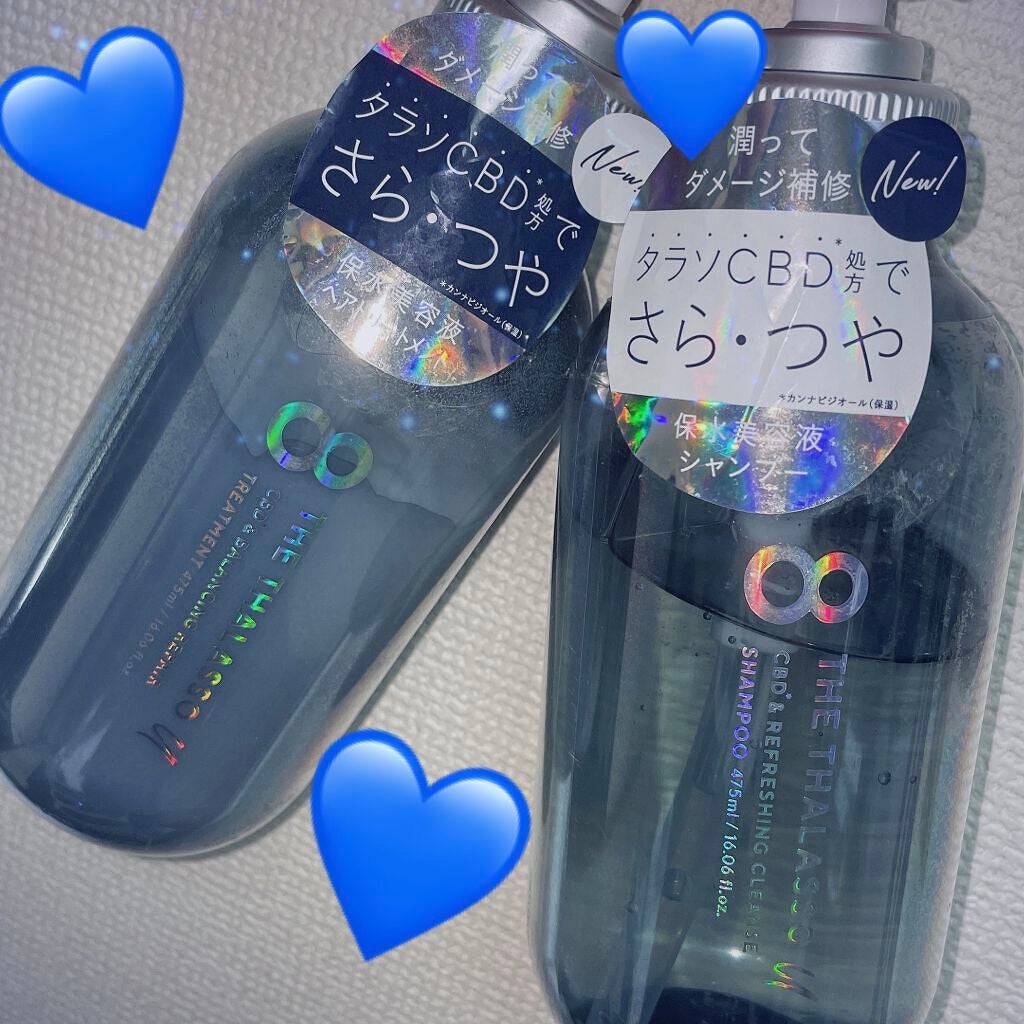 エイトザタラソ ユー CBD&リフレッシング クレンズ 美容液シャンプー/CBD&バランシング ダメージリペア 美容液ヘアトリートメント/エイトザタラソ/市販シャンプーを使ったクチコミ(1枚目)