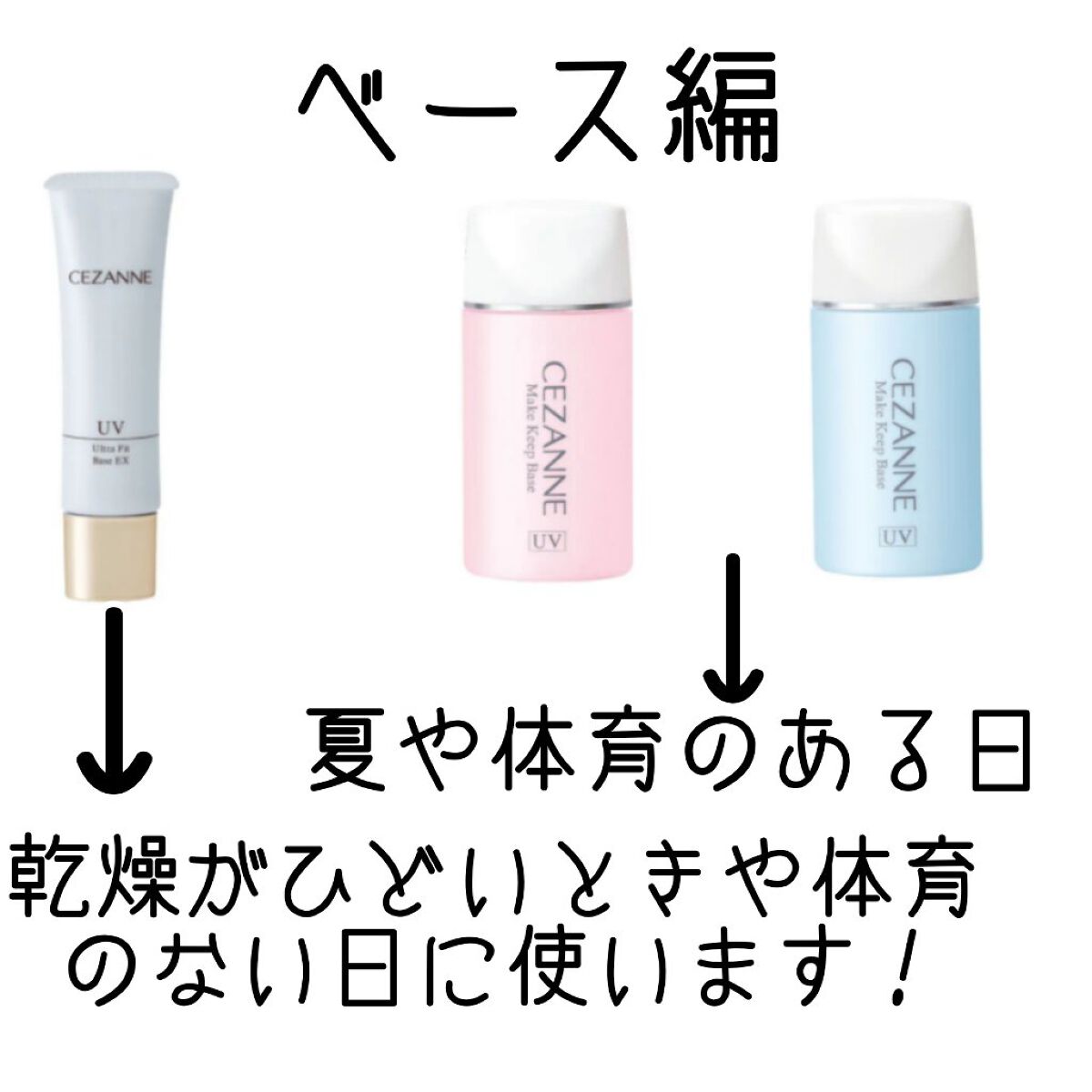 UVウルトラフィットベースEX/CEZANNE/化粧下地を使ったクチコミ（2枚目）