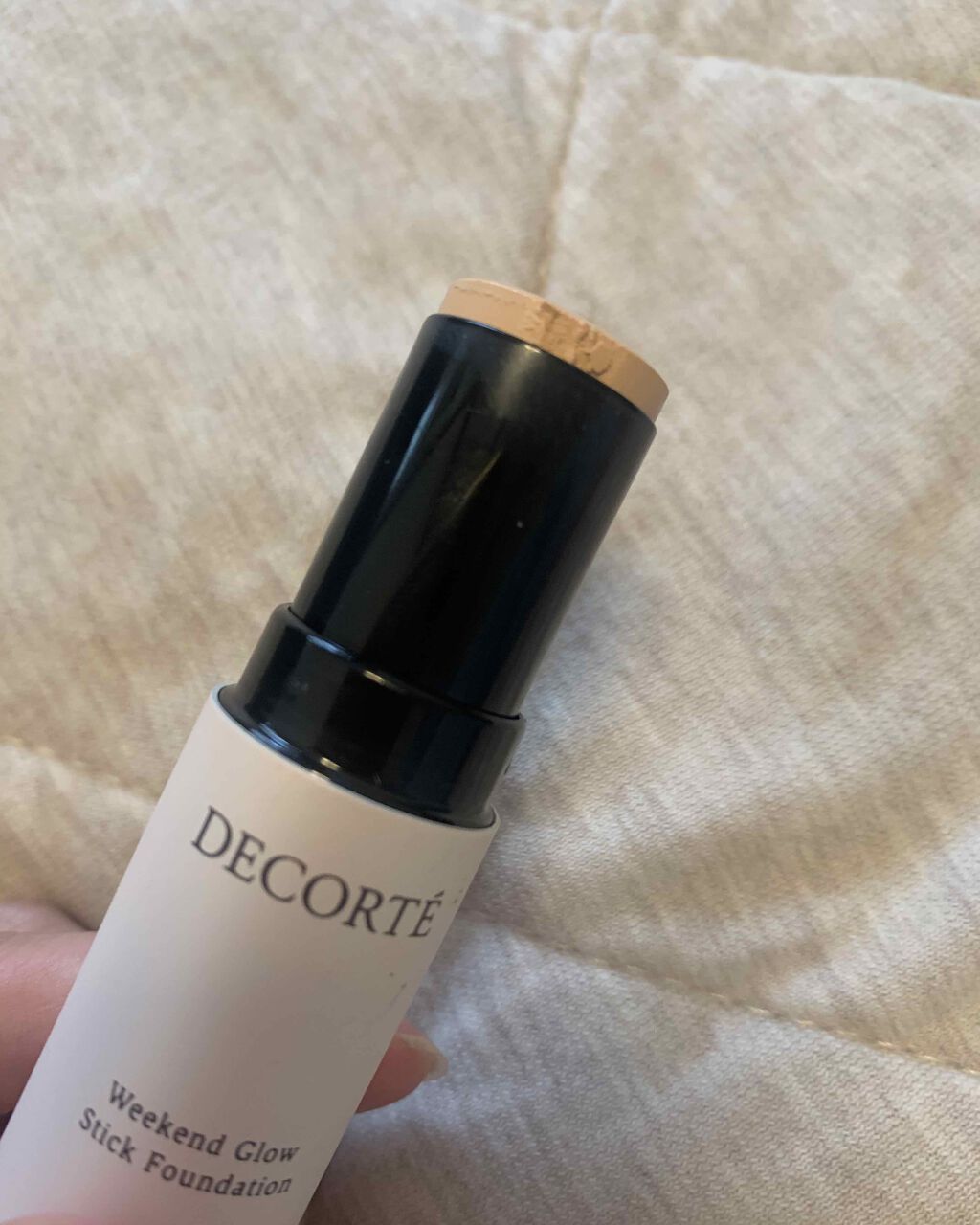 ウィークエンド グロウ スティックファンデーション/DECORTÉ/その他ファンデーションを使ったクチコミ(2枚目)