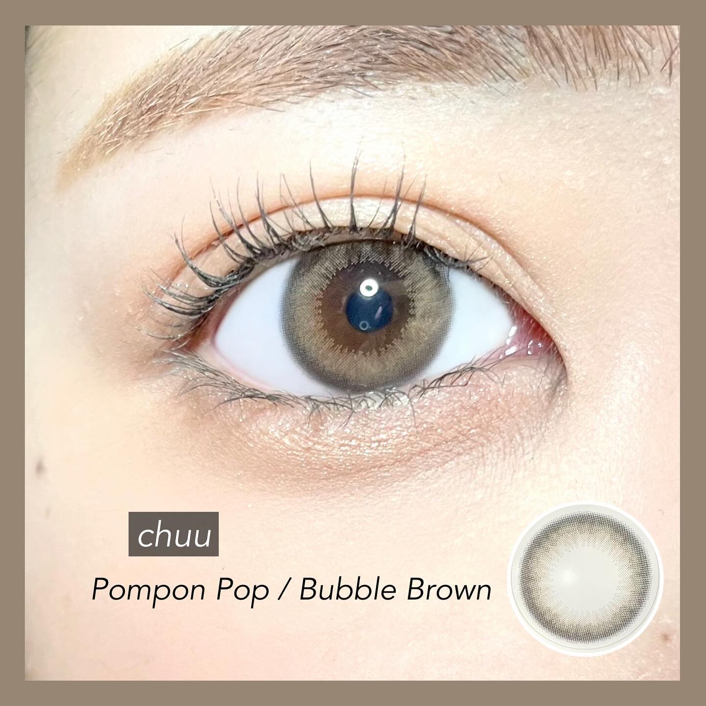 Pompon Pop /chuu LENS/ワンデー（１DAY）カラコンを使ったクチコミ（3枚目）