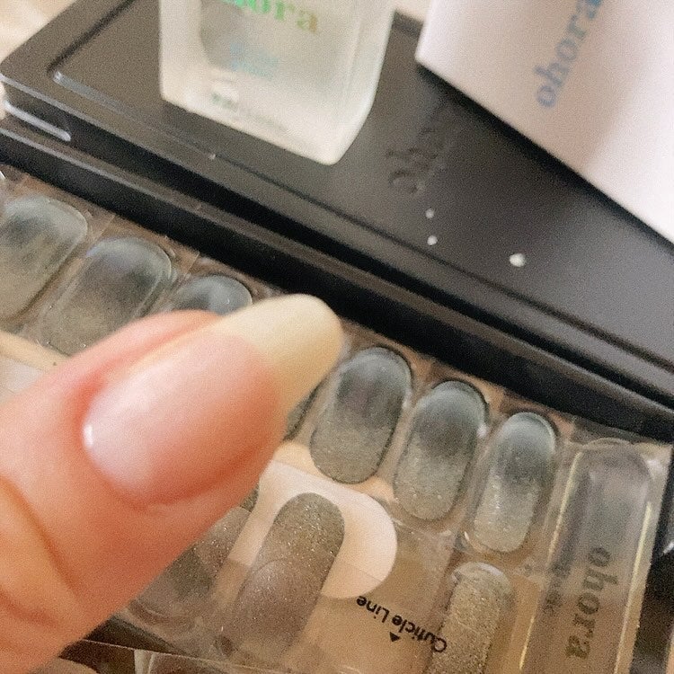 セミキュアジェルネイル(ハンド)/ohora/ネイルシールを使ったクチコミ(5枚目)