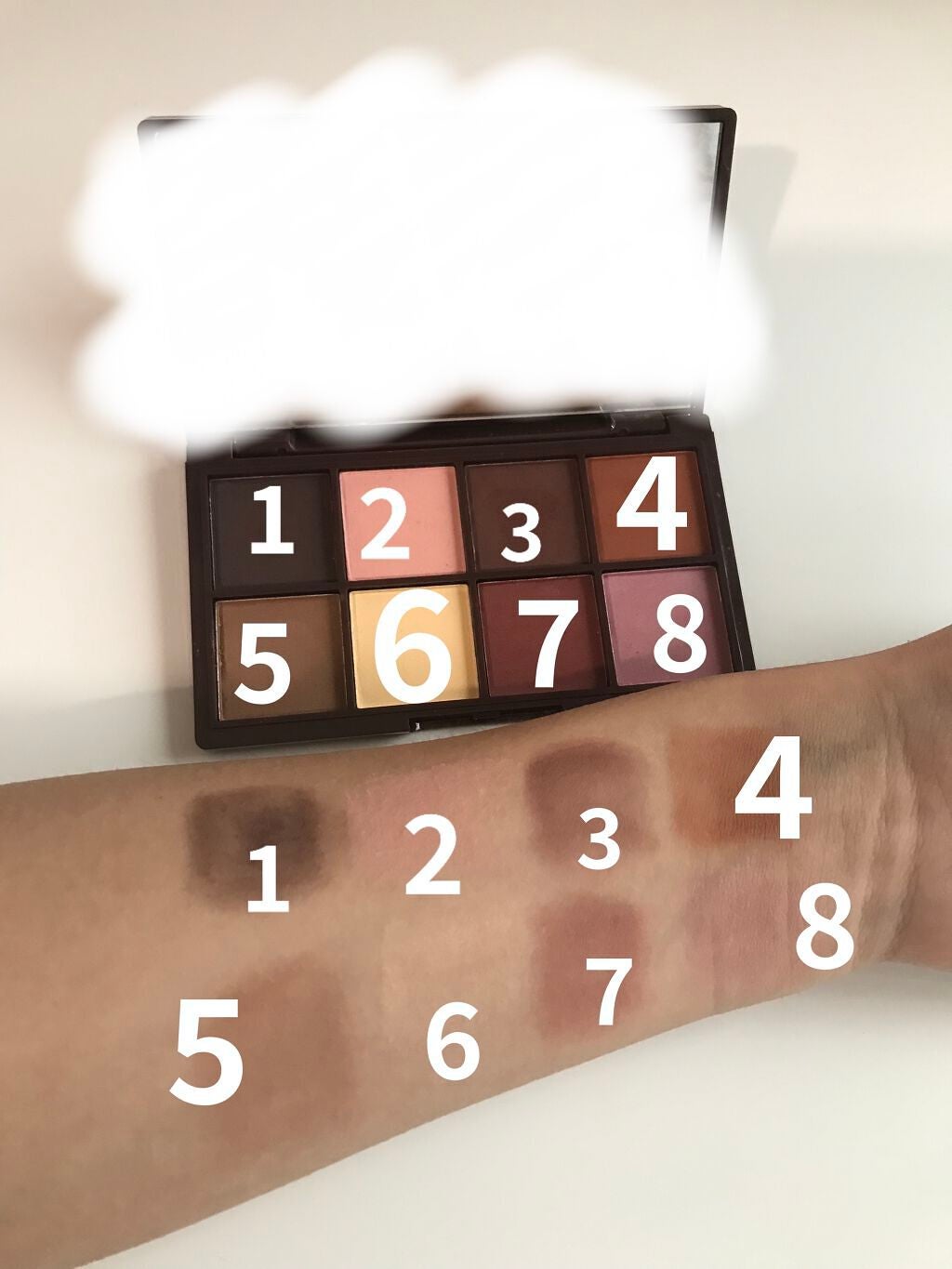 ミニチョコレートアイシャドウパレット/MAKEUP REVOLUTION/アイシャドウパレットを使ったクチコミ(3枚目)