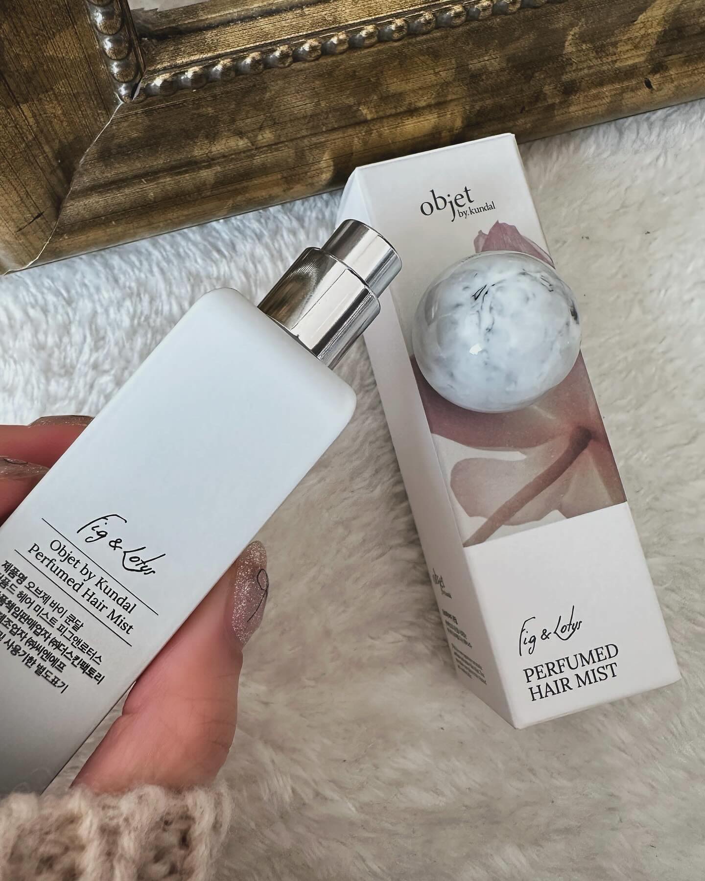 パフュームドヘアミスト フィグ＆ロータス/objet by kundal/アウトバストリートメントを使ったクチコミ（3枚目）