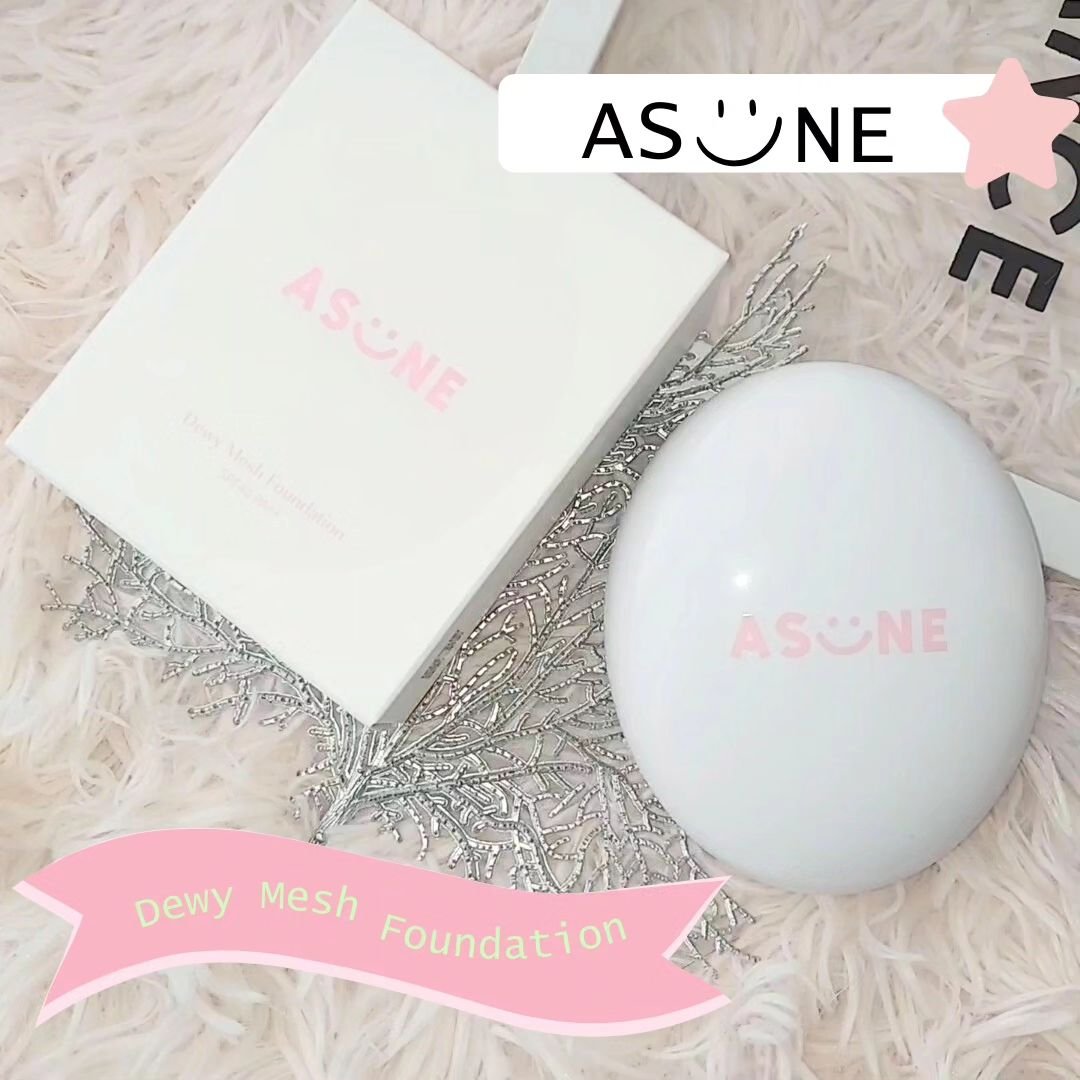 デューイーメッシュファンデーション/ASUNE /クッションファンデーションを使ったクチコミ（1枚目）