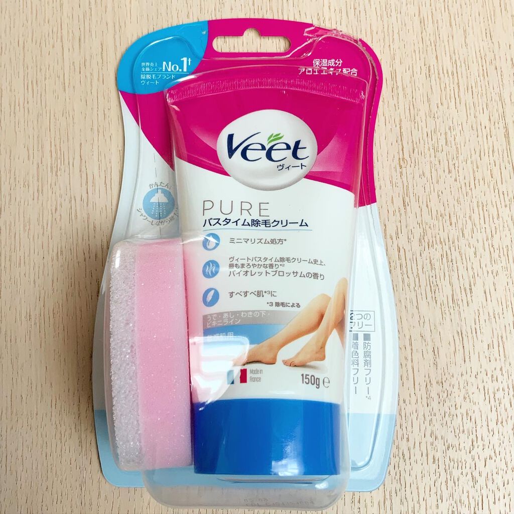 ヴィート ピュアバスタイム除毛クリーム 敏感肌用/Veet/除毛クリームを使ったクチコミ（1枚目）
