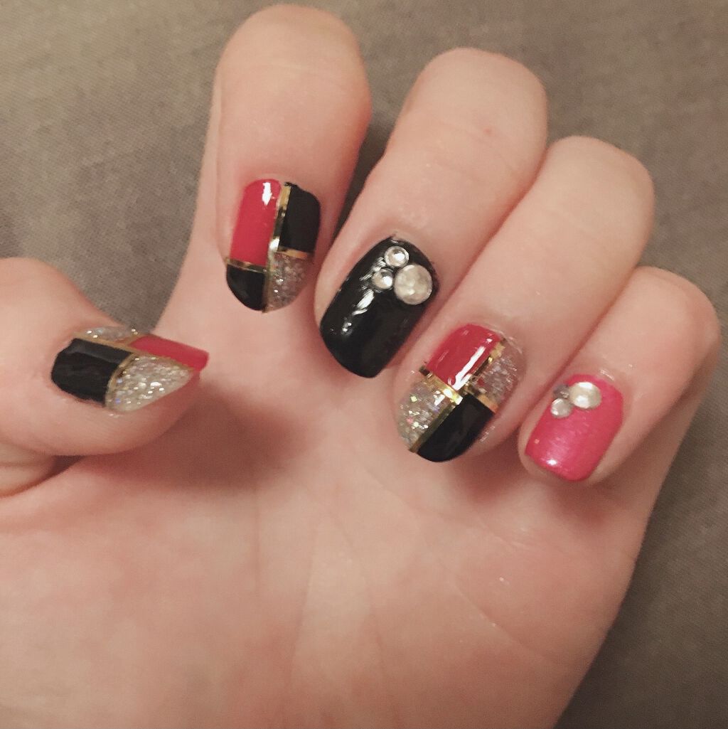 ネイルラインテープ/セリア/ネイルチップ・パーツを使ったクチコミ（2枚目）