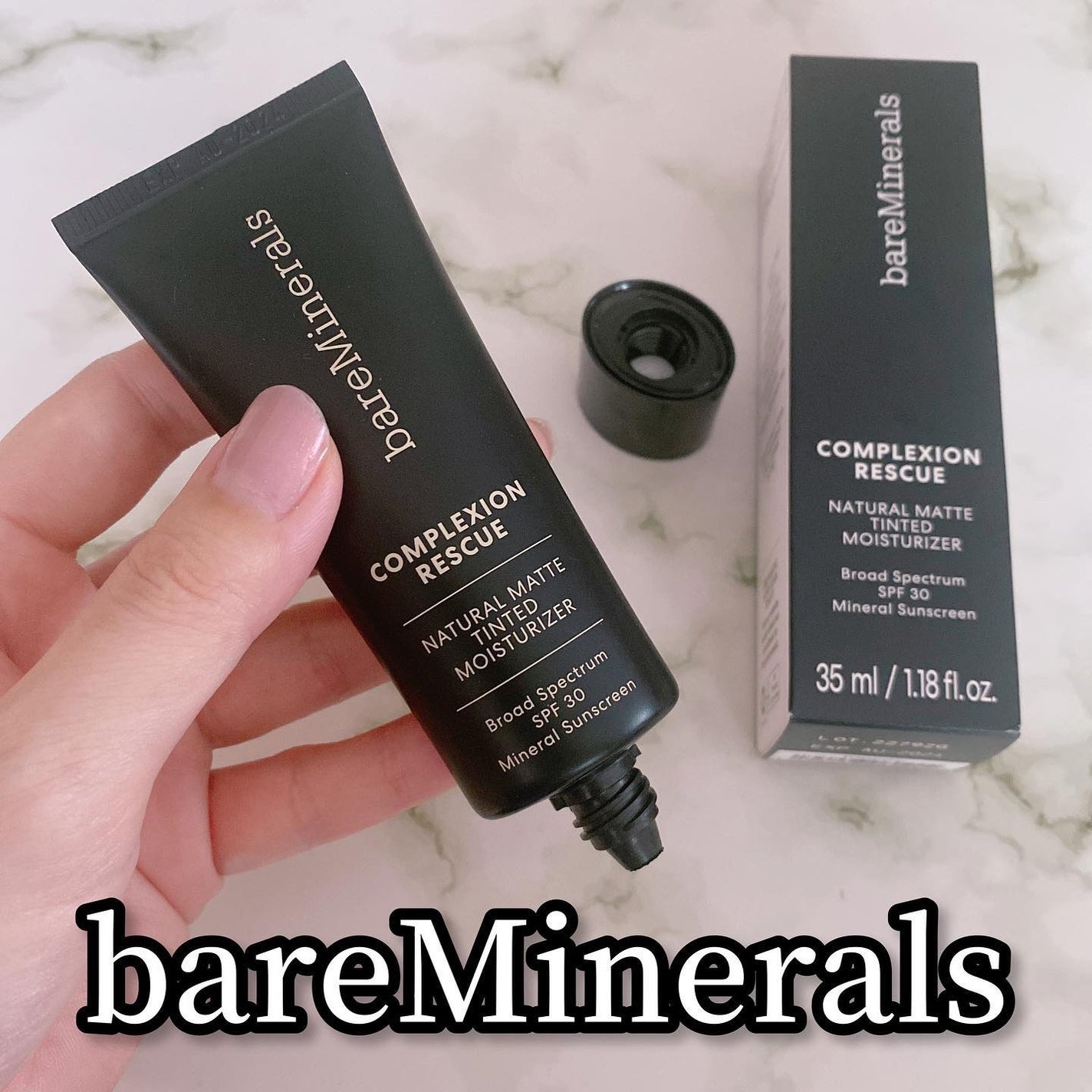 CR ナチュラル マット モイスチャライザー/bareMinerals/クリーム・エマルジョンファンデーションを使ったクチコミ(1枚目)